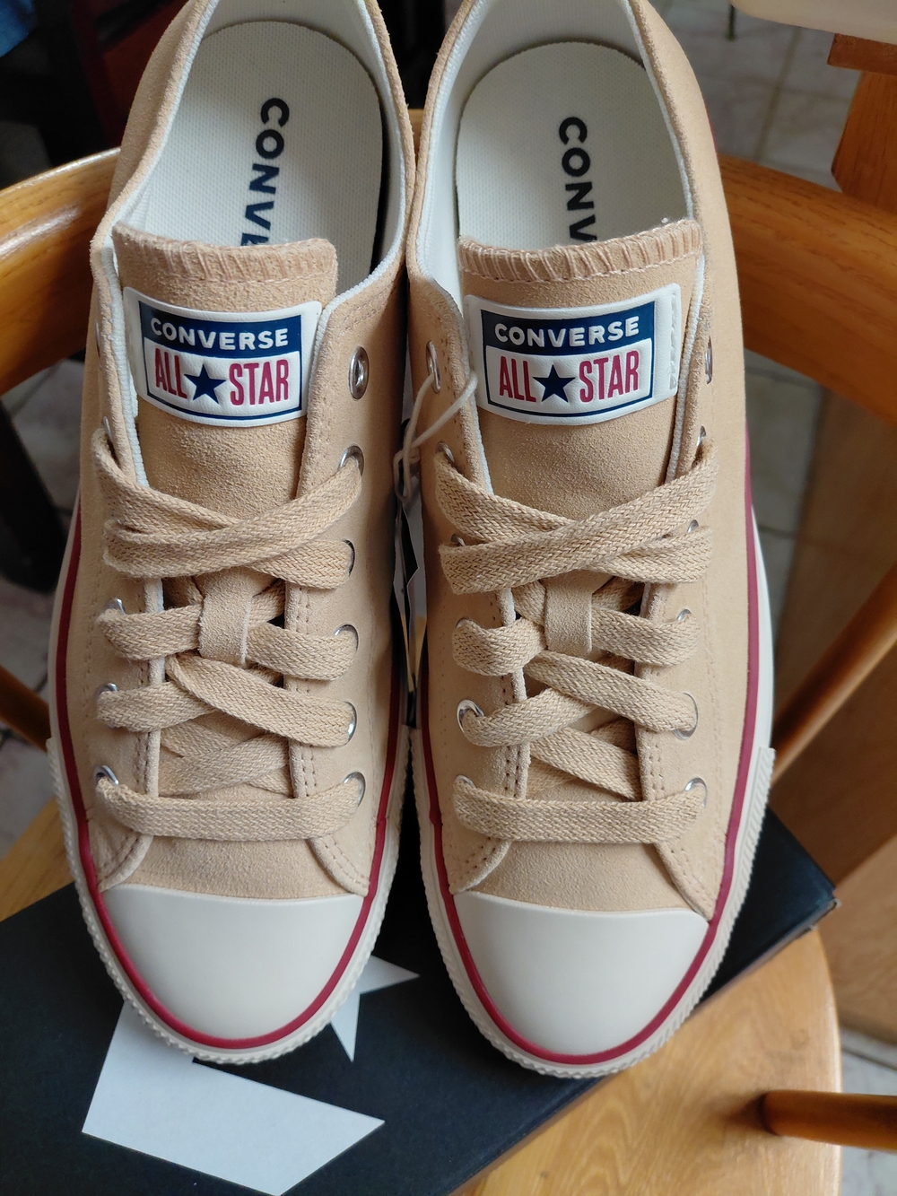 Brand New Converse All Star SuedeTan Low-Top Sneakers